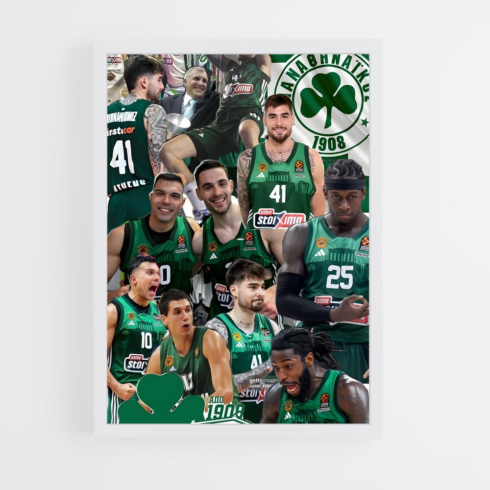 Poster Green Giants – affiche Basketball (vue 3)